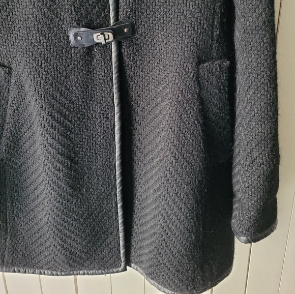 Ivanka trump black wool Cape coat - Picture 3 of 4